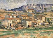 Paul Cezanne near the village garden oil painting picture wholesale
